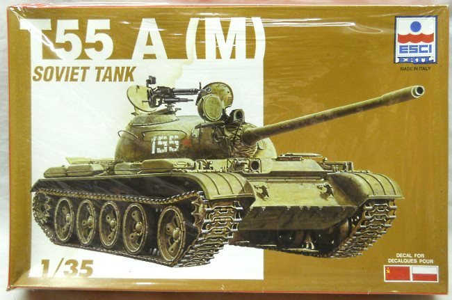 ESCI 1/35 T55 A (M) Soviet Tank, 5045 plastic model kit